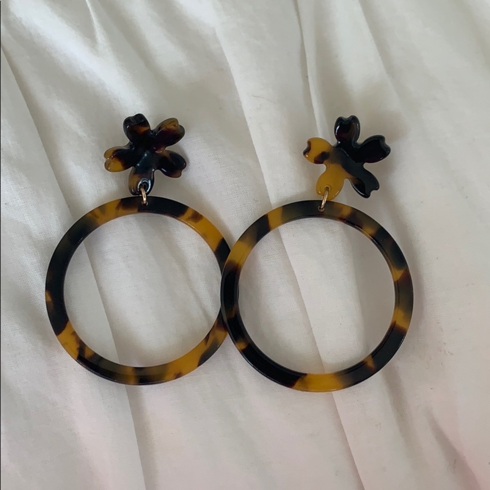 Tortoise shell earrings